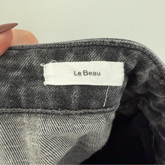 Frame faded black Le Beau straight leg ankle jeans - size 2 - Picture 8 of 8